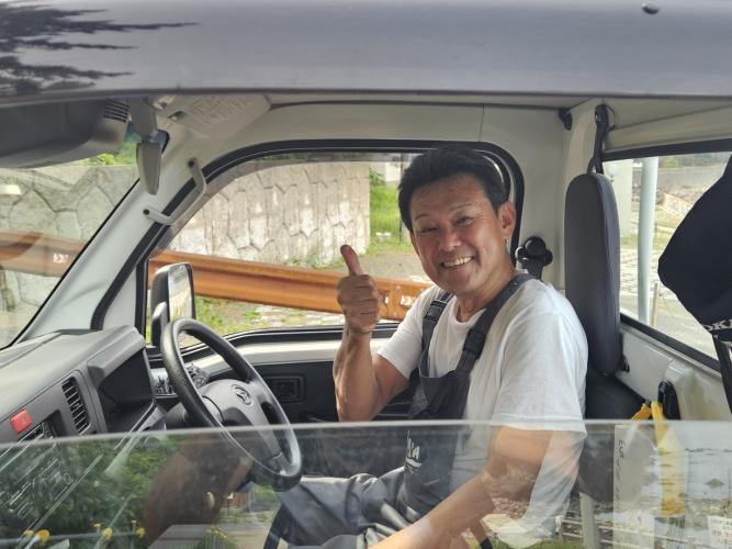 This friendly fisherman gave me a lift to a hot spring bath (in the rocks near to the lighthouse I had just sailed past). The bath waters are made piping hot by Mount Ena and cooled to deliciously warm by the Pacific Ocean.