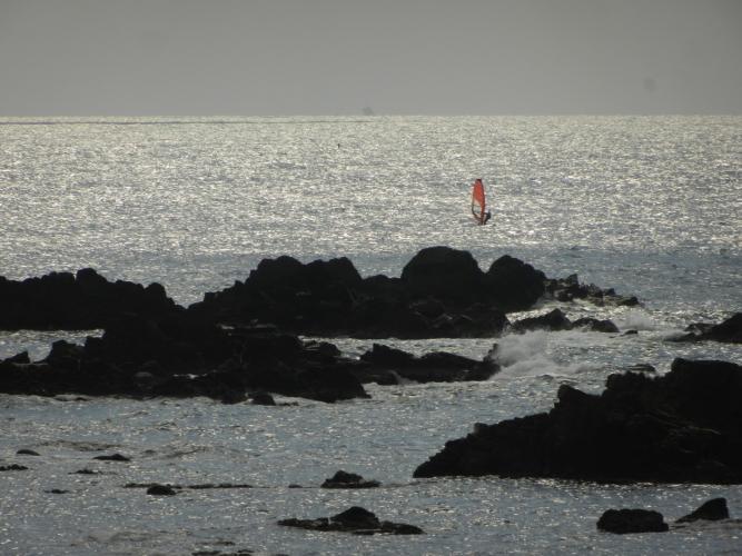 Resuming sailing, after a soggy onigiri