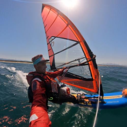 Perfect wind here. Later it was in the 30 to 40 knot range!