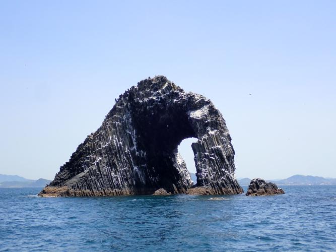 Kyushu basalt arch and home to nesting ospreys