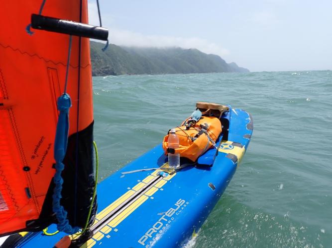 Some good planing - on and off - though even days such as these also require the paddle