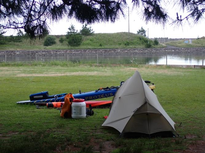 Tent this morning. Love the tent!