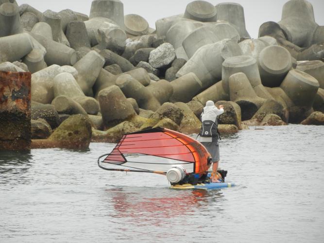 Paddling out to face Cape Muroto