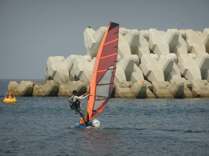 Headwinds, but this beats paddling!