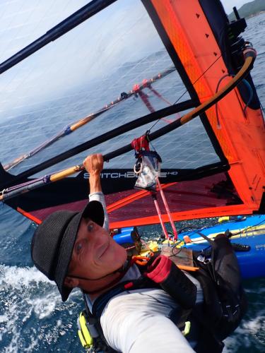 Flying upwind, or at least that is how it felt!