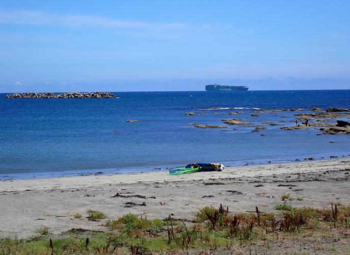 First landfall on the Chiba Peninsula