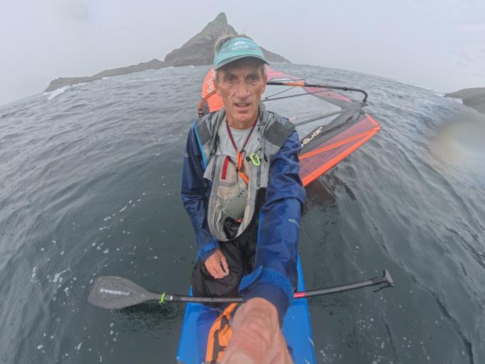 Through the gap and on to calmer water
